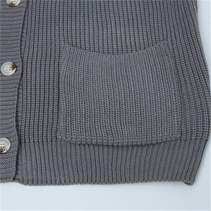 Layered Knit Cardigan for Men