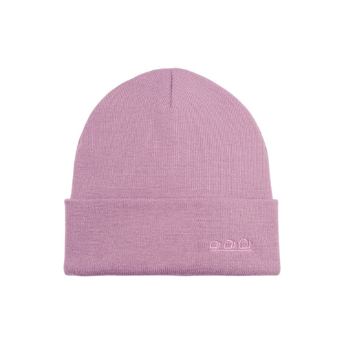 K5001CI | ORTLES - Unisex Knit Beanie Made in Italy. Color: Purple