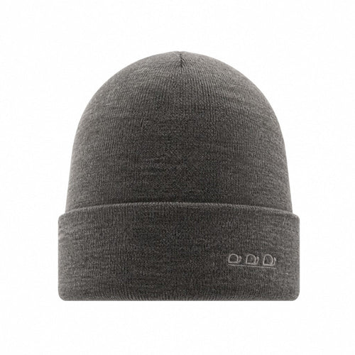 K5001DG | ORTLES - Unisex Knit Beanie Made in Italy. Melange Grey Color.