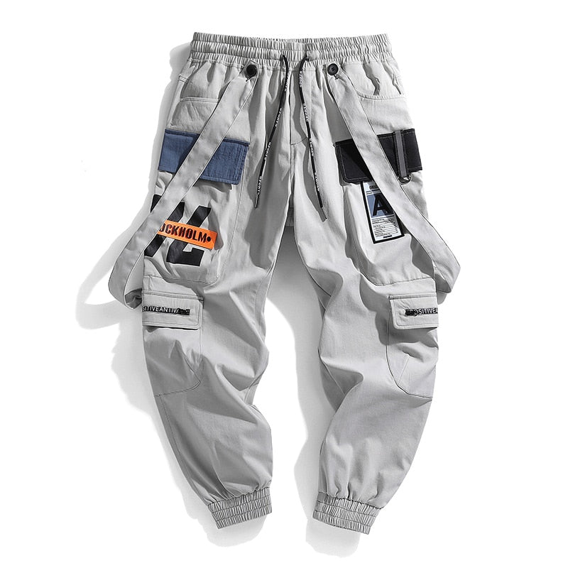 New Hot Jogger Leisure Sports Trousers Men Hip Hop Streetwear Beam Foot Cargo Pants Fashion Printing Men Pants